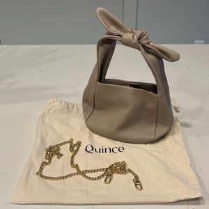 Quince Italian Leather Mini Bow Bag